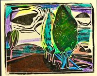 Landschaft - 1965 - 26,5 x 21 cm